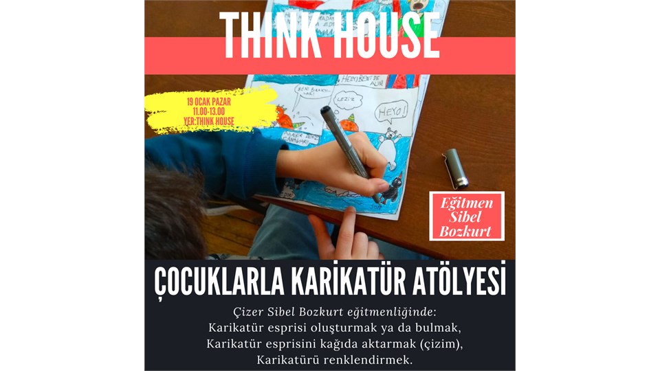 Sibel Bozkurt ile Çocuklar İçin KARİKATÜR Atölyesi 