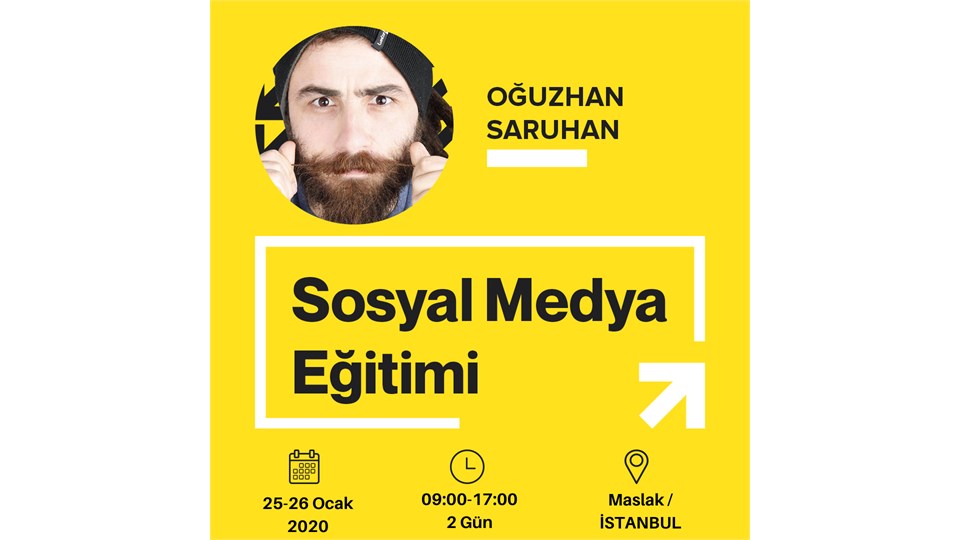 Hızlandırılmış Sertifikalı Sosyal Medya Eğitim/  2 Günlük