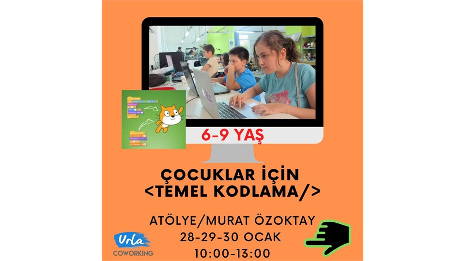 Çocuklar için Temel Kodlama Atölyesi (6-9 Yaş)