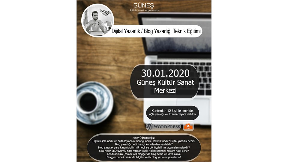 Dijital Yazarlık / Blog Yazarlığı Teknik Eğitimi