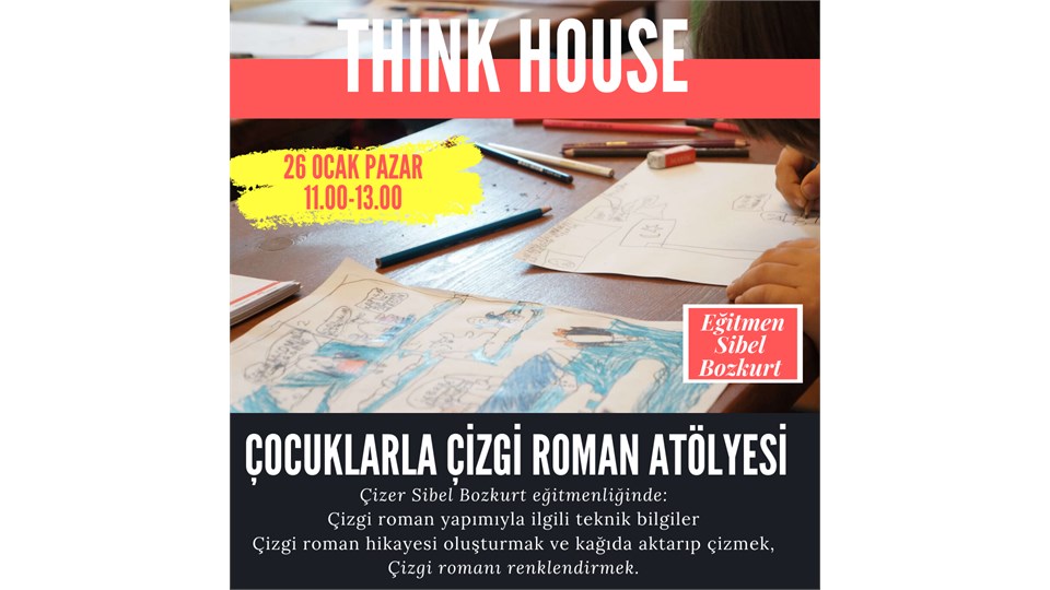 Sibel Bozkurt ile Çocuklar İçin ÇİZGİ ROMAN Atölyesi 