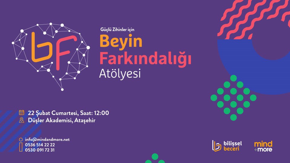GÜÇLÜ ZİHİNLER için BEYİN FARKINDALIĞI ATÖLYESİ!