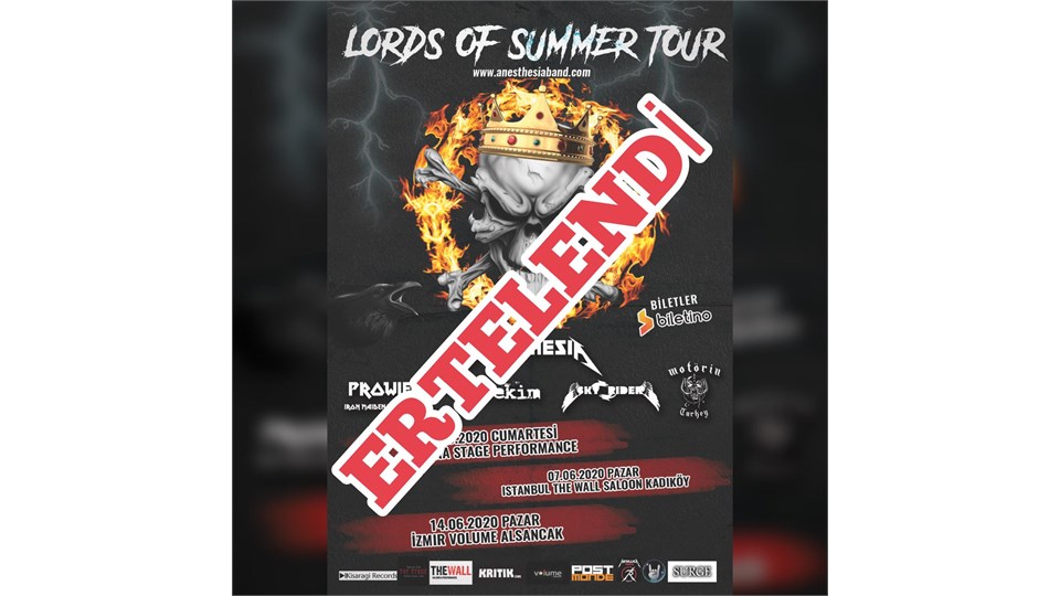 ''Lords Of Summer Tour'' Anesthesia&Prowler&Motörin (İstanbul)