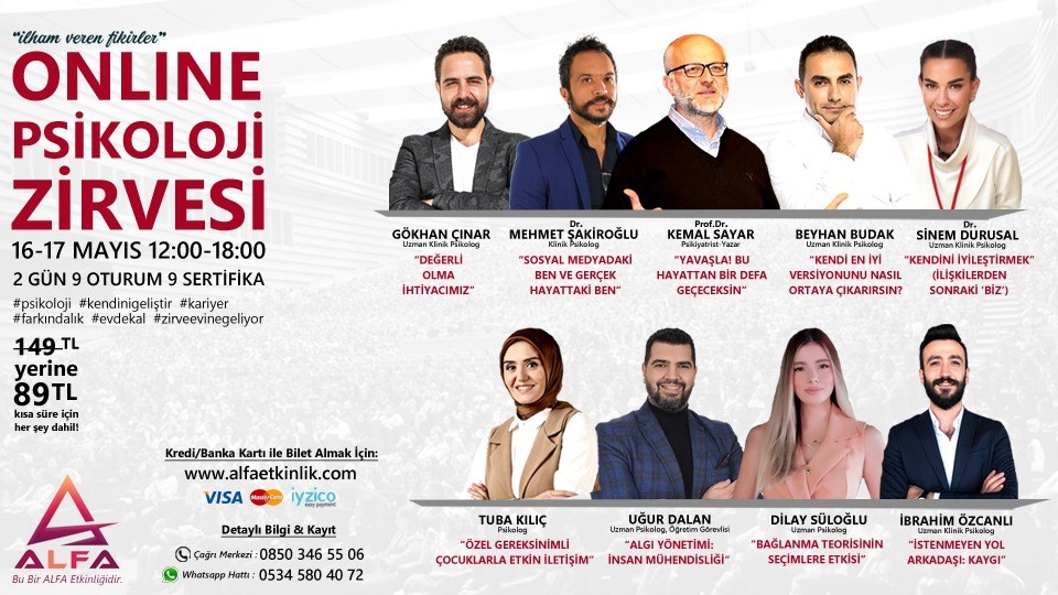 ONLINE PSİKOLOJİ ZİRVESİ / 16-17 MAYIS