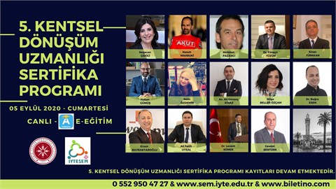 5. Kentsel Dönüşüm Uzmanlığı Sertifika Programı
