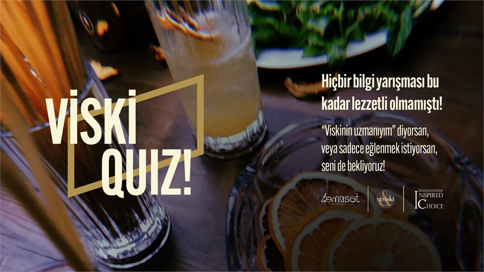 Yeni Yılda Tekrar Viskiquiz (Barış Mercan ve Onur Balk'ın katılımıyla interaktif, eğlenceli, tadımlı ve ödüllü yarışma)