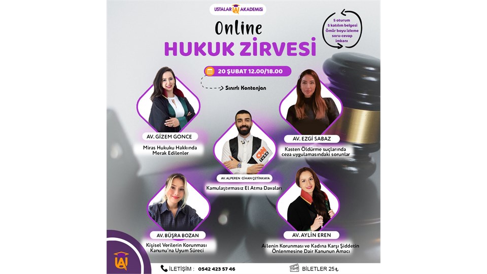 Ustalar Akademisi Online Hukuk Zirvesi / 2 
