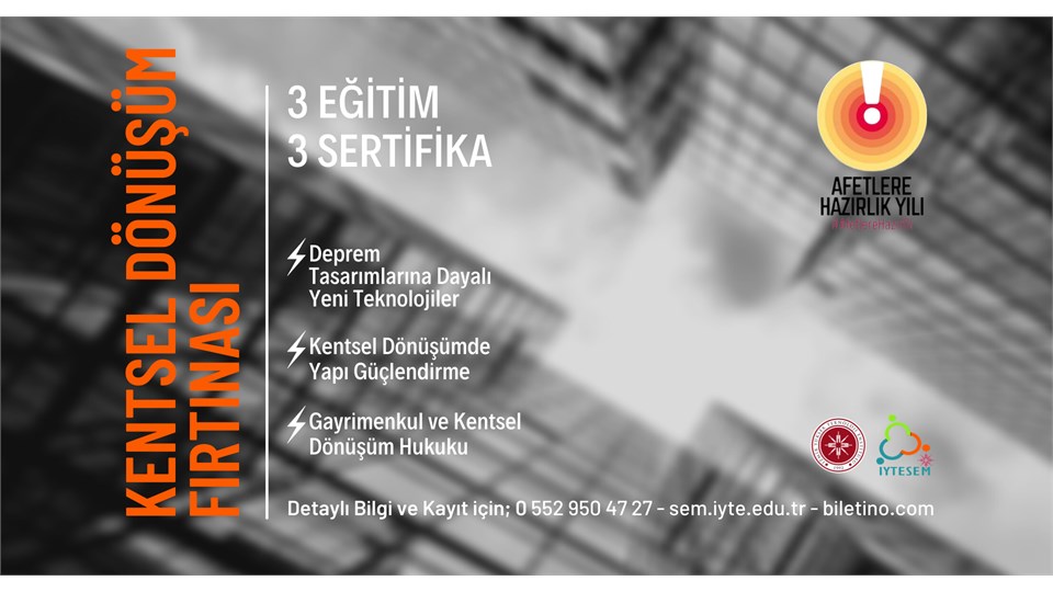 Kentsel Dönüşüm Fırtınası // 3 Eğitim - 3 Sertifika