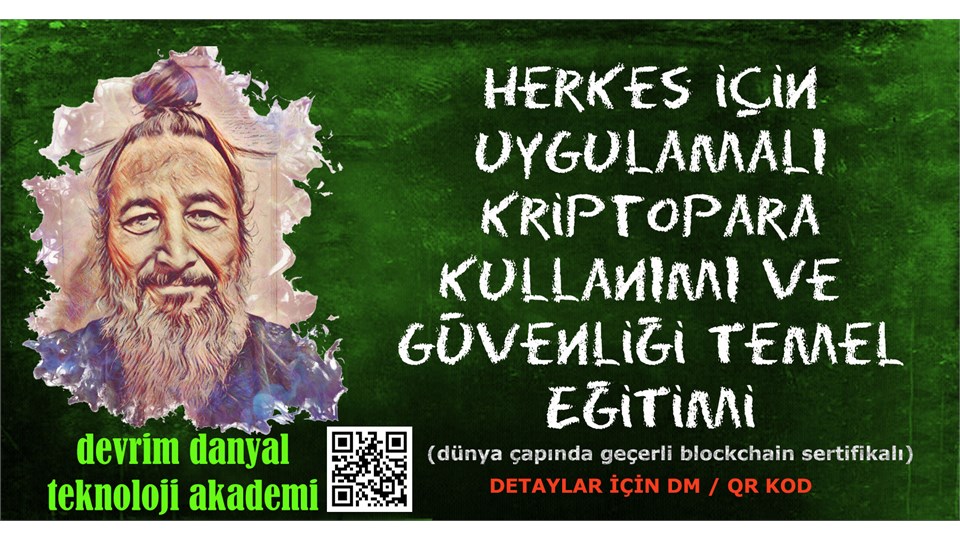 ONLINE SERTİFİKALI - Uygulamalı Kriptopara Kullanımı ve Güvenliği Temel Eğitimi - 26 Şubat