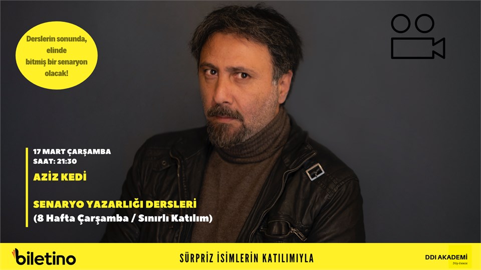 AZİZ KEDİ ile SENARYO YAZARLIĞI DERSLERİ