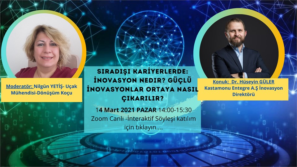 Sıradışı Kariyerlerde İnovasyon Direktörü Dr. Hüseyin GÜLER ile sohbetimiz