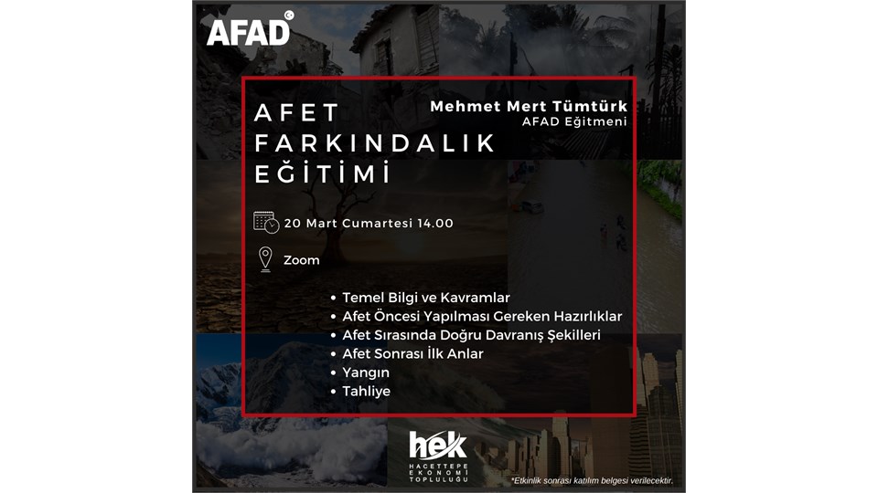 Afet Farkındalık Eğitimi