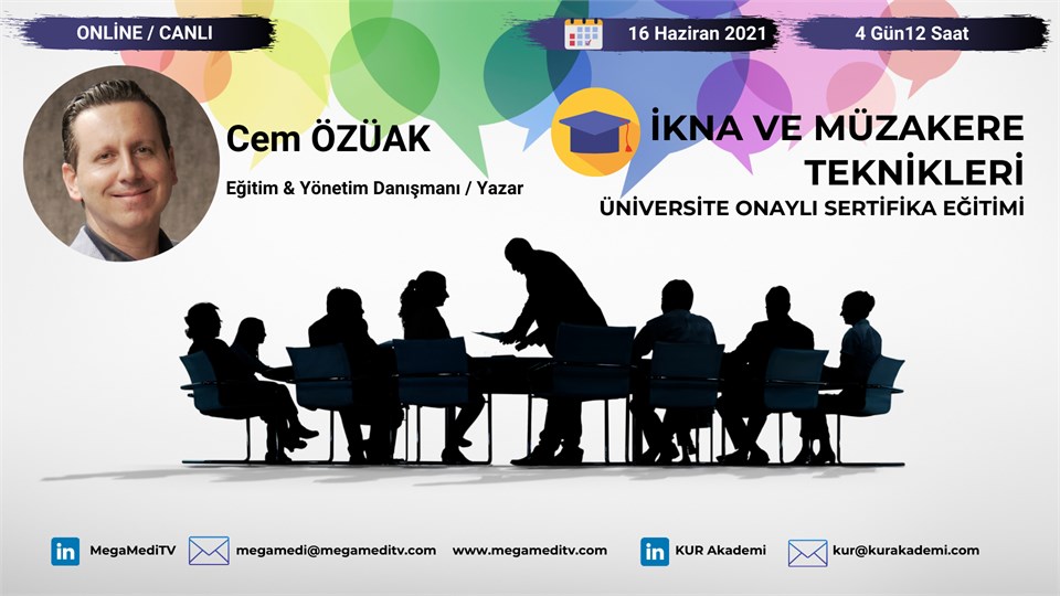 İkna ve Müzakere Teknikleri Üniversite Onaylı Sertifika Eğitimi 