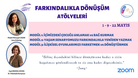 FARKINDALIKLA DÖNÜŞÜM ATÖLYELERİ (3 MODÜL PAKET)