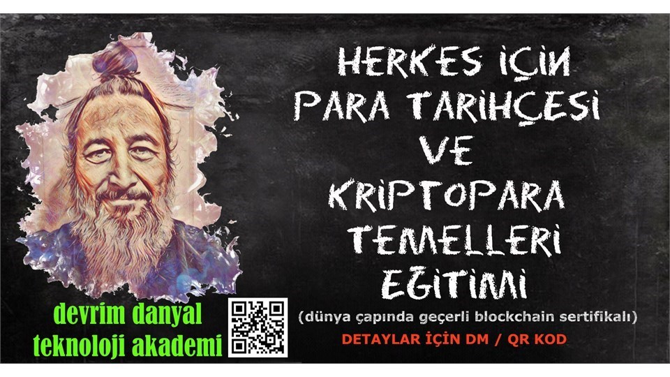 ONLINE SERTİFİKALI - Herkes İçin Para Tarihçesi ve Kriptopara Temelleri Eğitimi - 02 Mayıs