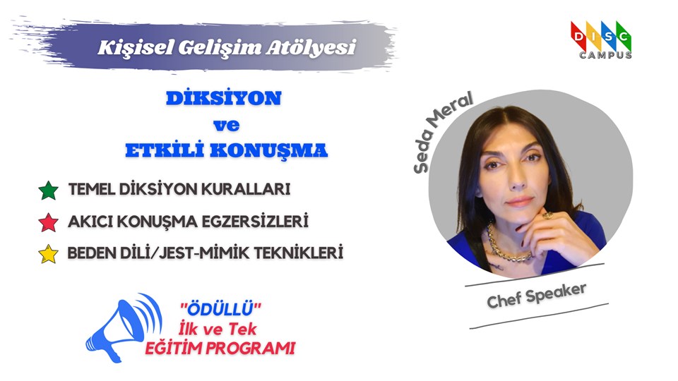 ''Diksiyon ve Etkili Konuşma'' Eğitim Programı (ÜCRETSİZ)