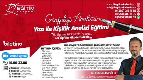 Yazı İle Kişilik Analizi (Grafoloji Analizi) Eğitimi