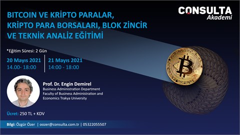 BİTCOİN VE KRİPTO PARALAR, KRİPTO PARA BORSALARI, BLOK ZİNCİR VE TEKNİK ANALİZ EĞİTİMİ