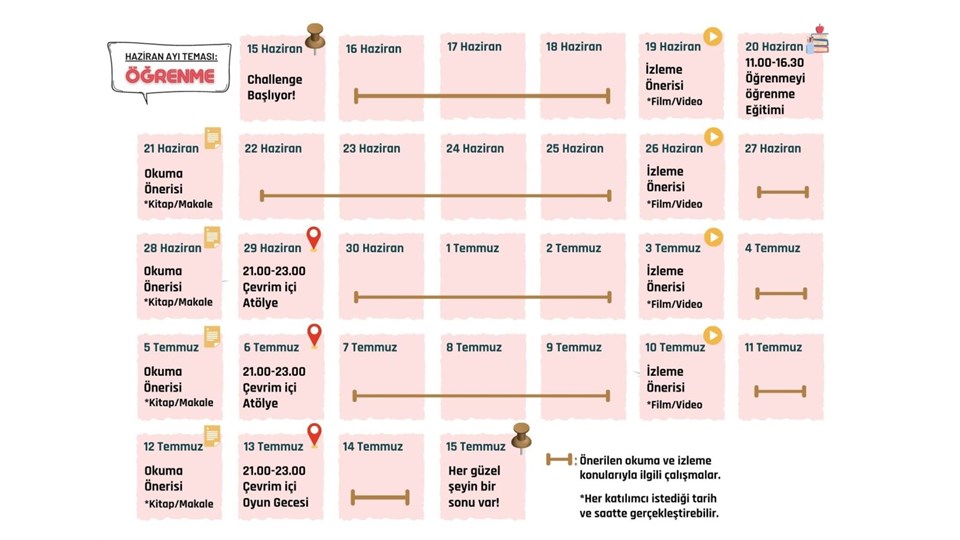 Öğrenme Tasarımları'yla Challenge Haziran Ayı: ÖĞRENME 