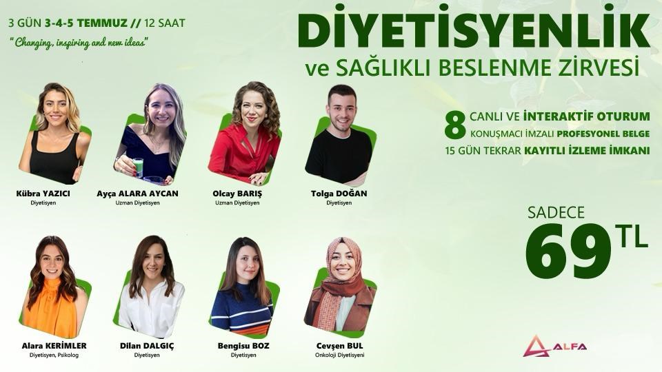 DİYETİSYENLİK ve SAĞLIKLI BESLENME ZİRVESİ / 3-4-5 Temmuz