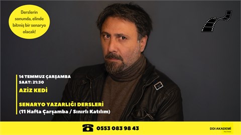 AZİZ KEDİ ile SENARYO YAZARLIĞI DERSLERİ