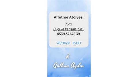 Affetme Atölye Çalışması