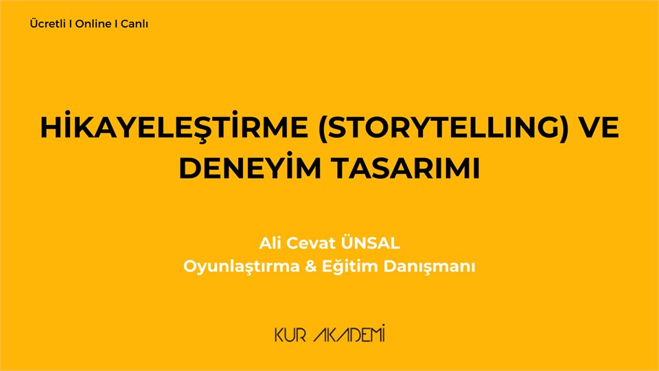 Hikayeleştirme (Storytelling) ve Deneyim Tasarımı