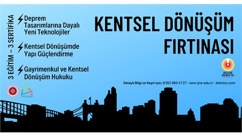 Kentsel Dönüşüm Fırtınası // 3 Eğitim - 3 Sertifika
