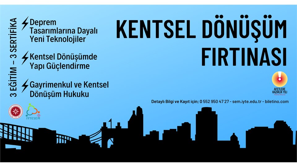 Kentsel Dönüşüm Fırtınası // 3 Eğitim - 3 Sertifika