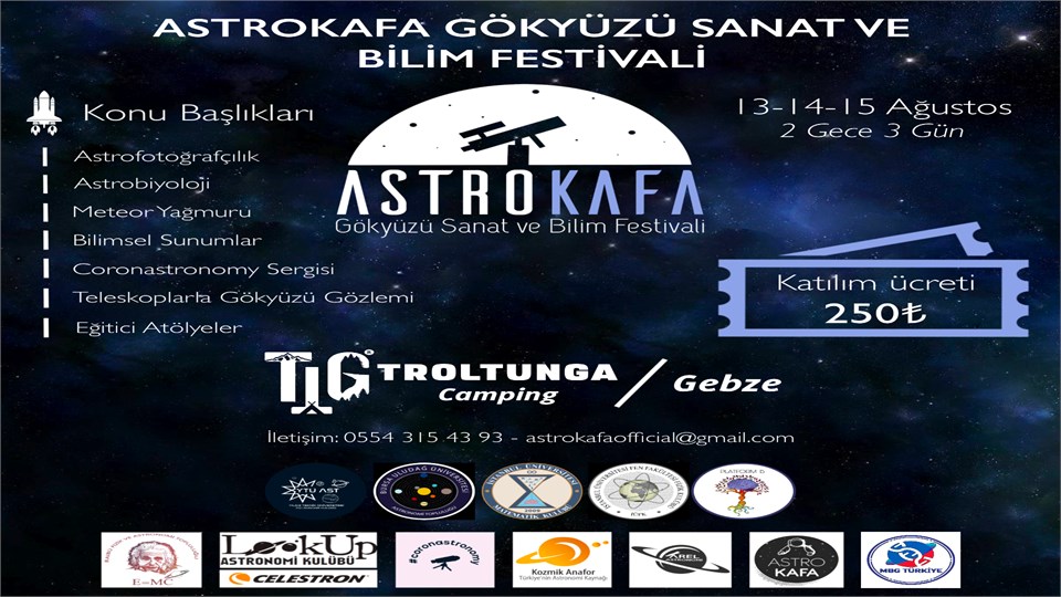 Astrokafa Gökyüzü Sanat ve Bilim Festivali 