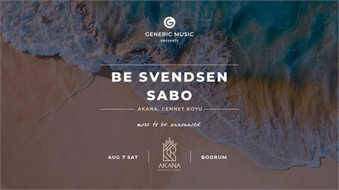 Generic Music presents: Be Svendsen & Sabo and many more (postponed)