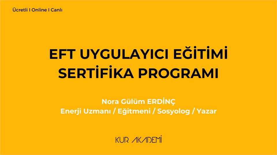 EFT Uygulayıcı Eğitimi Sertifika Programı