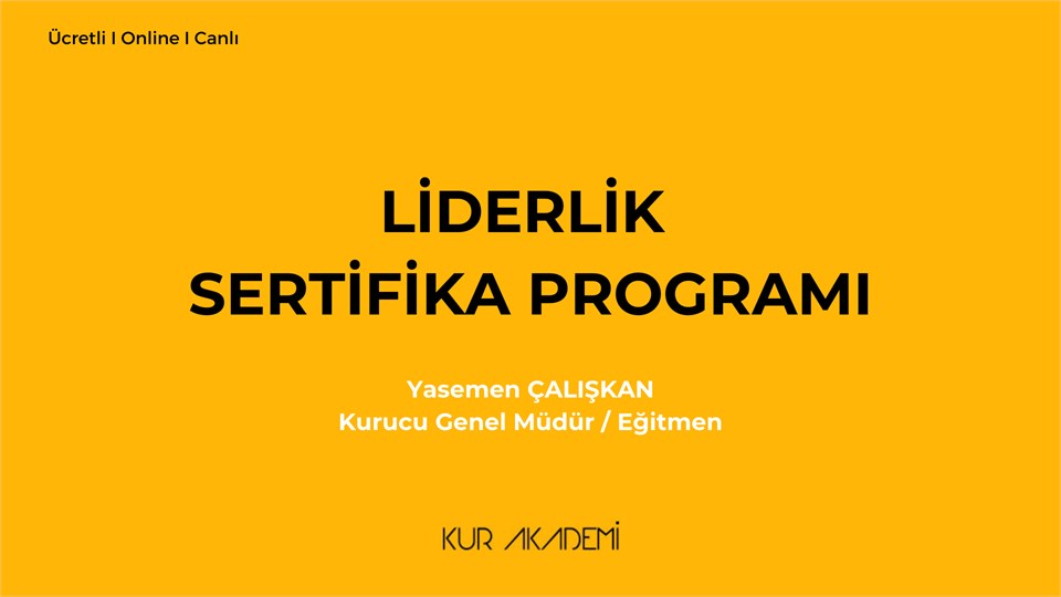 Liderlik Sertifika Programı
