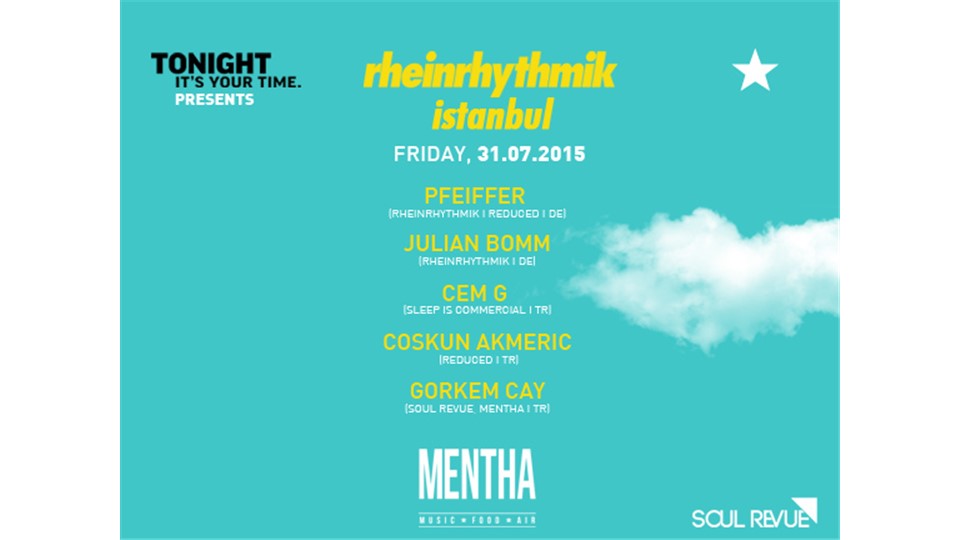 Tonight Presents: RHEINRHYTHMIK / Pfeiffer + Julian Bomm + Cem G + Coskun Akmeric + Görkem Çay