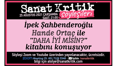 İpek Şahbenderoğlu, Hande Ortaç ile "Daha İyi Misin?" Kitabını Konuşuyor!