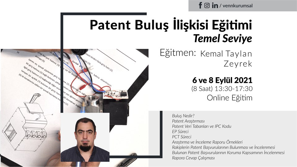PATENT BULUŞ İLİKİŞİ EĞİTİMİ-Temel Seviye