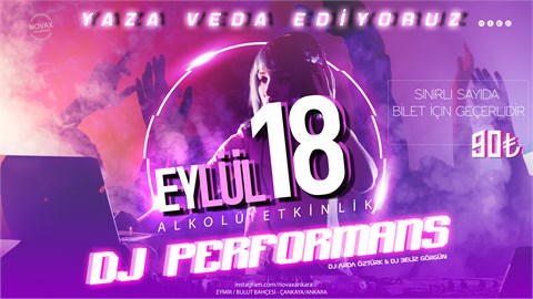 Novax ile YAZA VEDA - DJ PERFORMANS