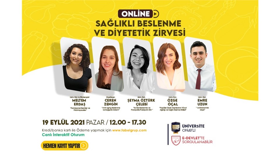 SAĞLIKLI BESLENME VE DİYETİSYENLİK ZİRVESİ