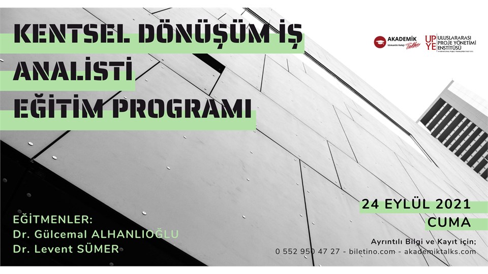 Kentsel Dönüşüm İş Analisti Eğitim Programı