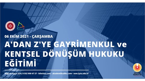 Kentsel Dönüşüm ve Gayrimenkul Hukuku