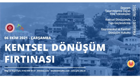 Kentsel Dönüşüm Fırtınası // 3 Eğitim - 3 Sertifika
