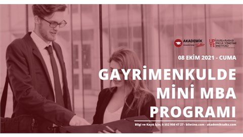 Gayrimenkulde MİNİ MBA