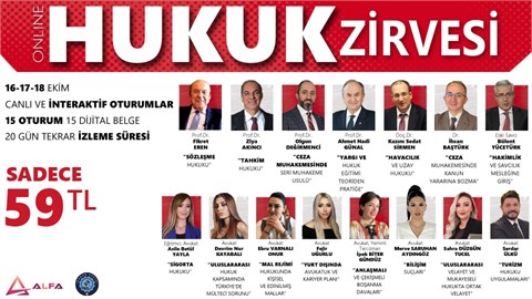 ONLINE HUKUK ZİRVESİ / 16-17-18 Ekim