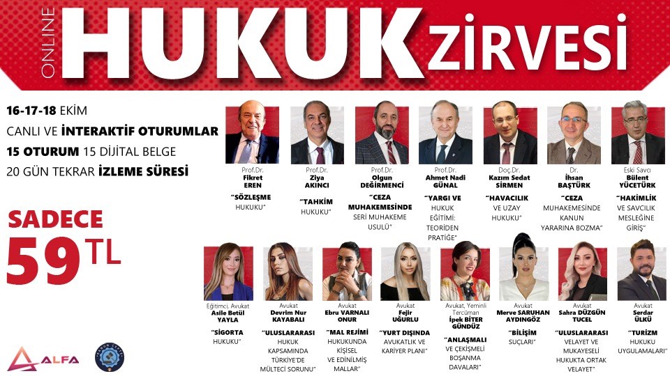 ONLINE HUKUK ZİRVESİ / 16-17-18 Ekim