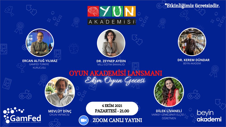 Oyun Akademisi Lansman - EKİM OYUN GECESI - Ücretsiz-Online