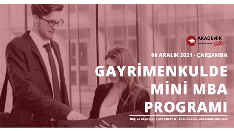 Gayrimenkulde MİNİ MBA