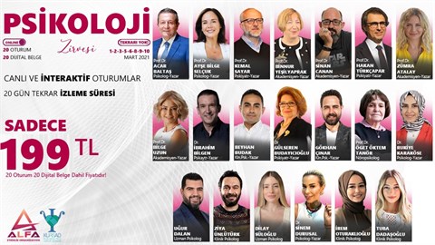 ONLINE PSİKOLOJİ ZİRVESİ / 1-2-3-5-6-8-9-10 Mart
