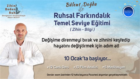 Ruhsal Farkındalık Temel Seviye (Zihin-Bilgi) Eğitimi