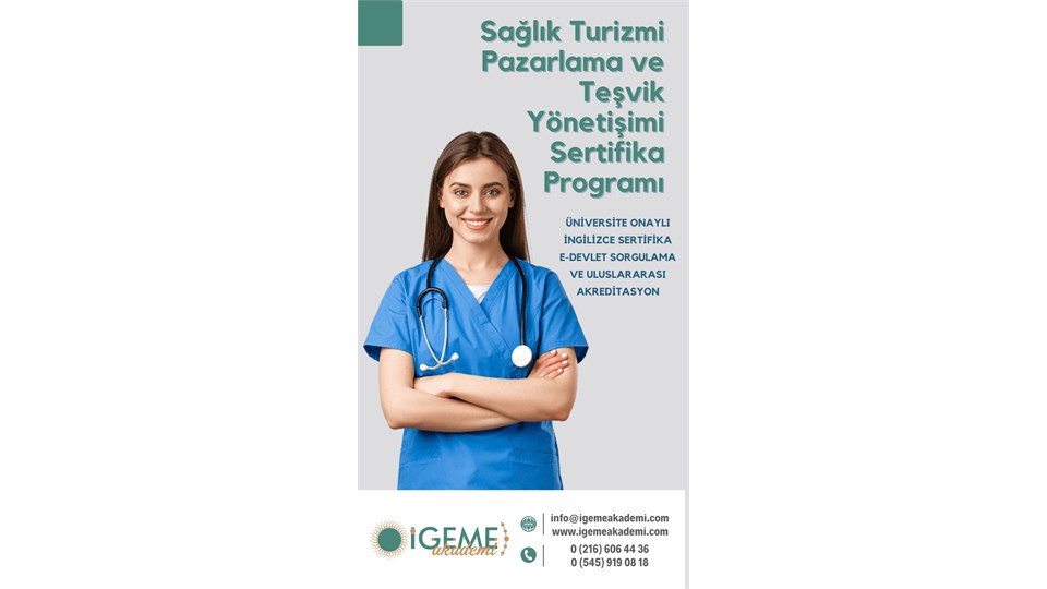 Sağlık Turizm Pazarlama ve Teşvikleri Yönetim Eğitimi(İZMİR)-İGEME
