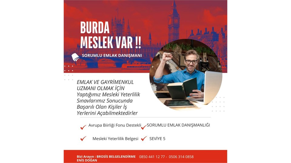 120 SAATLİK EMLAK DANIŞMANLIĞI EĞİTİMİ